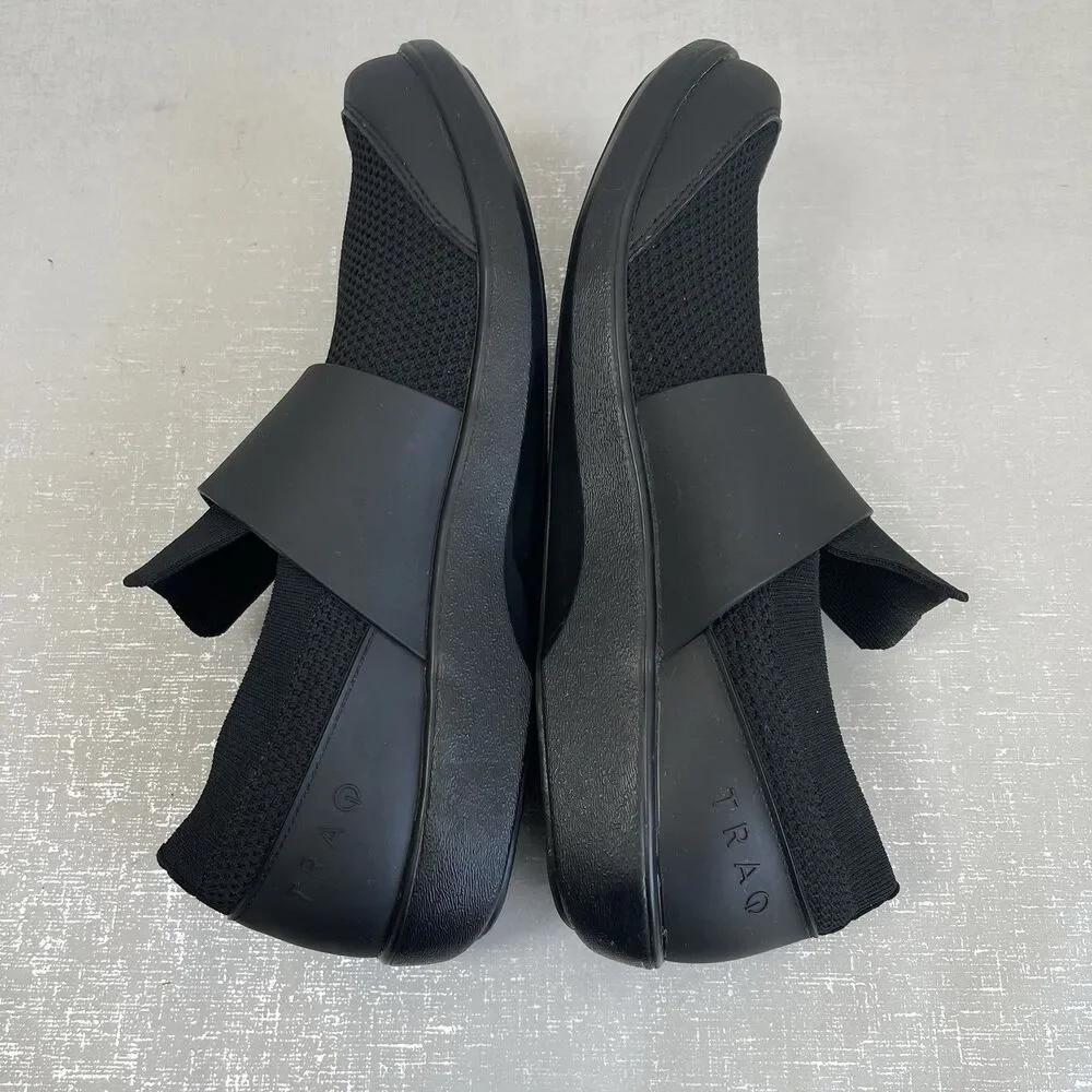 Traq By Alegria‎ Qwik Black Out Walking Shoes Black 41 / 10 Slip On Lightweight